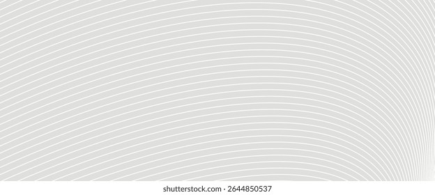 Gray background with a modern style, featuring curved lines. The background is smooth with a gray color, creating a sleek texture. Digital background vector. Gray background.