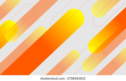 Fondo gris con rayas amarillas anaranjadas, fondo abstracto de composición moderna
