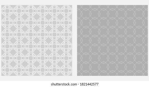 Gray background pattern. Monochrome wallpaper texture. Vector simple geometric patterns