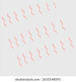 gray background, with pink waves