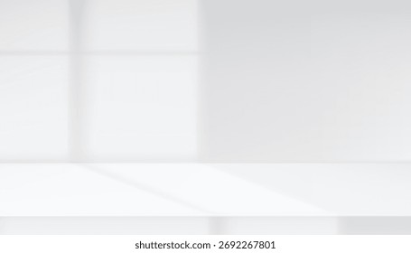 Fondo gris para la presentación de la escena de la exhibición del producto con luces y sombras hermosas. Exhibición de la maqueta del pedestal escena mínima etapa vacía para el producto de la presentación, soporte, escaparate, exposición
