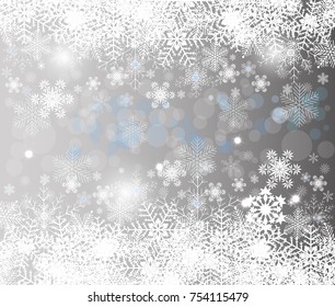 Gray Background Snowflake Stock Vector Stock Vector (Royalty Free ...