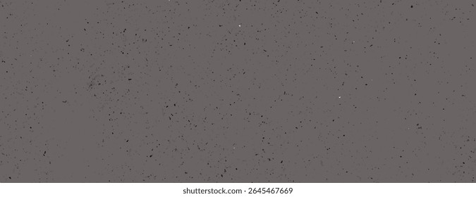 Fundo cinza com uma textura manchada, apresentando pequenos pontos pretos. O plano de fundo é cinza e cria um efeito de plano de fundo sutil e texturizado. Vetor de plano de fundo de textura granulada mínima