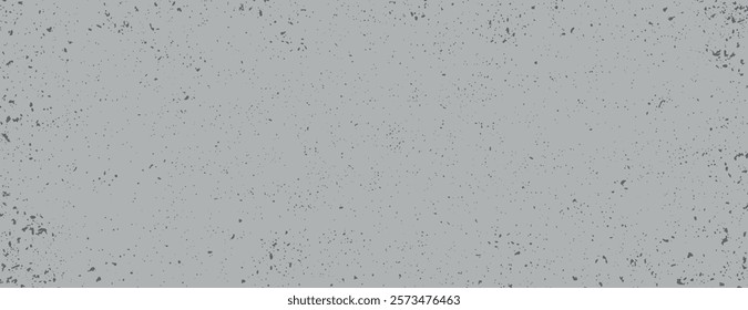 Gray background with a speckled texture. The background is minimalist and gray, providing a subtle, modern backdrop. Background is simple. Minimal grainy speckled texture background vector