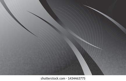 gray background with stripes and dots