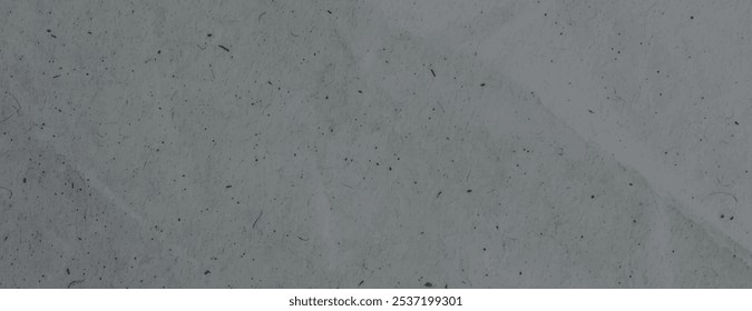Gray background with a textured, paper-like style. The background features a gray color with subtle creases and speckles throughout. Minimal grunge paper texture vector background.