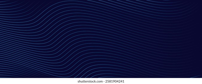 A gray background with wavy lines, creating a smooth, flowing texture. The gray background adds a calm, modern feel. Modern wavy line pattern background. White background vector.