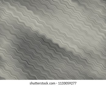 Gray background with wavy lines. Vector illustration. Geometric pattern.