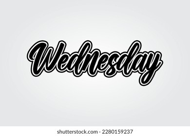 gray background with wednesday typography and word text effect