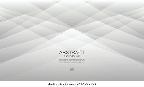 Fondo gris, diseño de fondo de polígono blanco, vector geométrico, textura mínima, diseño de portada, plantilla de volante, anuncio, plantilla de fondo abstracto, fondo de decoración, portada de libro, vector