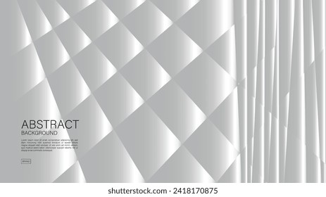 Gray background, white polygon background design, Geometric vector, Minimal Texture, cover design, flyer template, advertisement, abstract background template, decoration wallpaper, book cover, vector