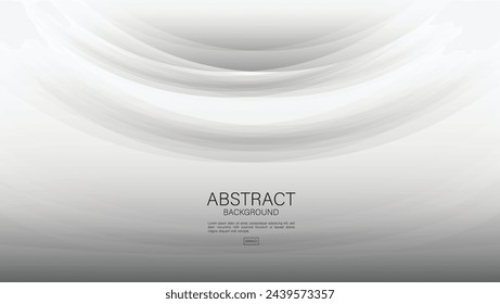 Gray background, white wave background design, Geometric vector, Minimal Texture, cover design, flyer template, advertisement, abstract background template, decoration wallpaper, book cover, vector