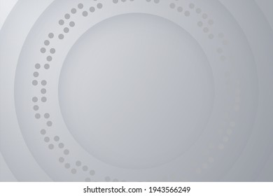 gray backgrounds. Abstract 3d circle papercut layer background.