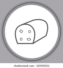 Gray Bakery, pastry icons set - bread 