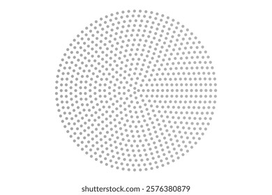 Gray ball points gradient. Black and white small ball on halftone. EPS Vector illustration
