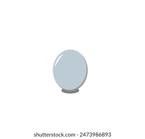 Una bola gris de sombras resalta sobre un fondo blanco