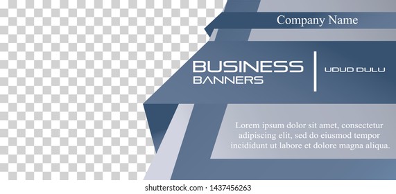 gray banner, transparent background, eps 10 vector