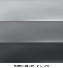 Gray banners