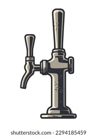 gray beer dispencer tap icon