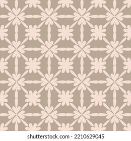 Gray beige arabic style seamless pattern, oriental motif art background, elegant pattern for design and decoration