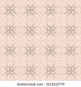Gray beige carved arabic style seamless pattern, oriental motif art background, elegant pattern f