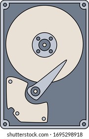 gray and beige hard drive icon