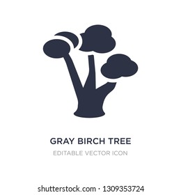 gray birch tree icon on white background. Simple element illustration from Nature concept. gray birch tree icon symbol design.