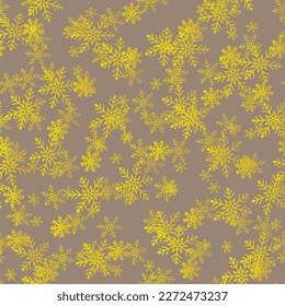 Gray Birthday Dot. Golden Random Dot. Vector Snow Flake. Yellow Seamless Fun. Falling Cool Summer. Halftone Bright Pattern. Retro Color Background. Abstract Vintage Art Christmas. Random Paint Ball