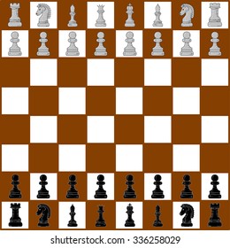 gray and black chess pieces on a chess board