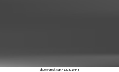 Gray black gradient silver backdrop. Pastel future element. Modern black gradient cover. Foil holographic design. Dark soft gradient. Technology background. Simple grey metallic pattern. Monochrome.