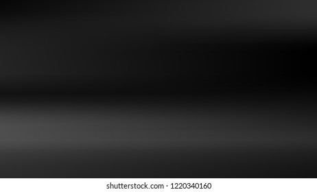 Gray black gradient silver backdrop. Pastel future element. Modern black gradient cover. Foil holographic design. Dark soft gradient. Technology background. Simple grey metallic pattern. Monochrome.