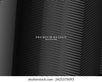 Gray and black lines pattern premium background. Minimal design. Cover design templates, business flyer layouts, wallpapers, etc.