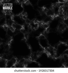 Gray and black marble pattern background. Abstract texture vector illustration. Dark granite tile for kitchen, floor, wall. Smooth minimal stone design template.