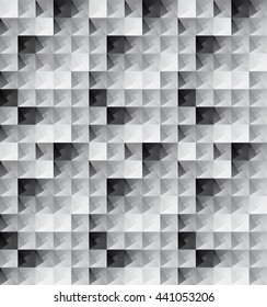 Gray and black rectangles 3d pattern