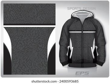 gray black speckled pattern design, illustration, textile background for sports t-shirt, football jersey shirt mockup for football club. consistent front view