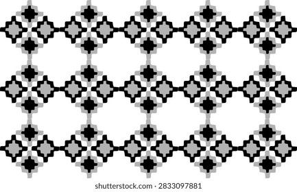 gray and black star pattern, Abstract Seamless geometric pattern with stars background, diamond dot, repeat star pattern design for fabric printing, star patter checkerboard, cultural Jasmine Pattern