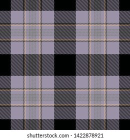 Gray Black Tartan Plaid Scottish Seamless Pattern. Texture from tartan, plaid, tablecloths, shirts, clothes, dresses, bedding, blankets and other textile