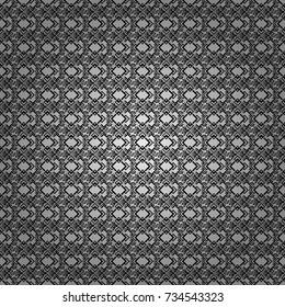 Gray, black and white background. Colorful texture. Seamless geometric pattern. Abstract geometric pattern. Vector seamless pattern. Geometric background with rhombus, dots and nodes.