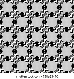 Gray, black and white diagonal tiles. Vector stock illustration in a modern flat style. Creative seamless pattern, modern diagonal abstract background with geometric elements.