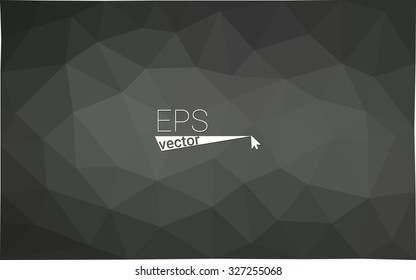 gray black white geometric rumpled triangular low poly style gradient illustration graphic background. Vector polygonal design for your business.