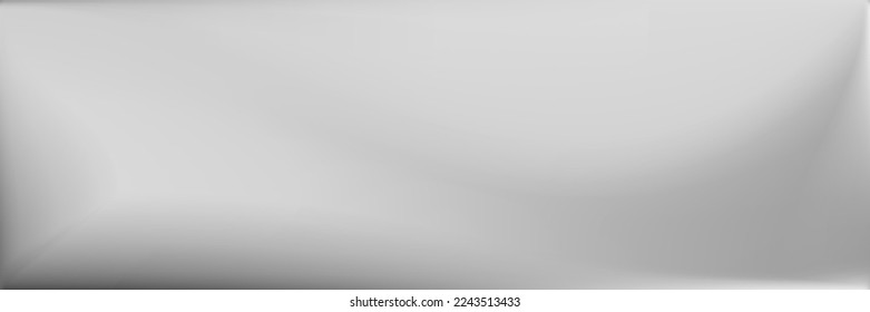 Gray Black and white Smooth Surface Backdrop. Alluminium  Vibrant Blurred Background. Silver Wavy Gradient Mesh. Metallic Monochromatic Wavy Gradient Mesh. Blank Blurred Texture Illustration.