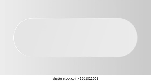 Gray blank CTA button template.