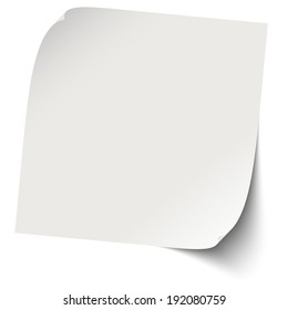gray blank memo / note