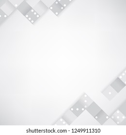 Gray blocks on blank white background vector