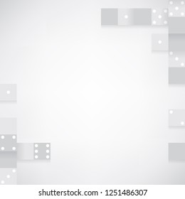 Bloques grises en el vector de fondo blanco en blanco