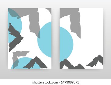 Gray blue design for annual report, brochure, flyer, poster. Abstract gray blue background vector illustration for flyer, leaflet, poster. Business abstract A4 brochure template.