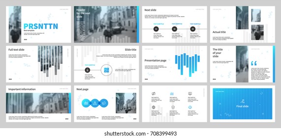 Elementos gris y azul sobre fondo blanco. Esta plantilla es la mejor como presentación de negocios, informe corporativo, utilizado en marketing y publicidad, el informe anual, volante y banner