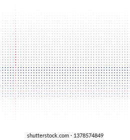 Gray Blue Red dots on a white background