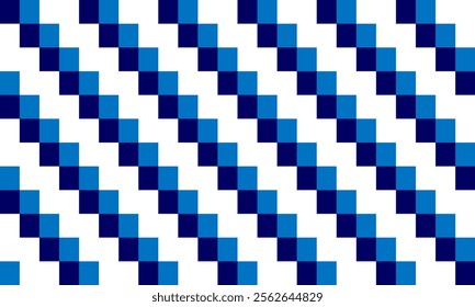 Gray blue stair step of block square overlap repeat pattern, replete image, design for fabric printing, patter print