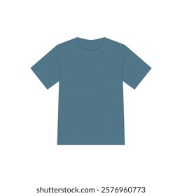 gray blue T-shirt. livid color. plain t-shirt. fashion theme. fashion. vector illustration